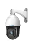 SUNBA High Speed Auto Tracking PTZ Camera IP PoE+ Outdoor, RTMP YouTube Broadcasting, Starlight 1080p 25x Optical Zoom, Night Vision up to 1000ft (Illuminati) Compatible for Hikvision
