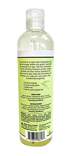 Nothing But Tea Tree Oil Clarifying Shampoo - Hair And Scalp Deep Cleansing Shampoo - Tea Tree Shampoo, Sulfate And Paraben Free - 12Oz - Single #TOP1