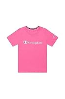 Champion Kids Script Short Sleeve Tee, Pink Kiss, 6