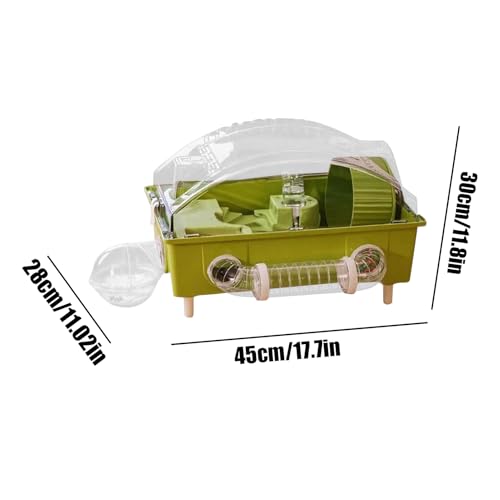 Cage pour hamster anti-projection acrylique empilable pour rongeur