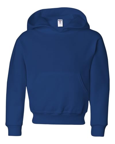 Jerzees Youth Pullover Hood, Royal, Medium