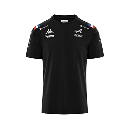 T-shirt enfant Alpine F1 Team Kappa vêtement sport automobile noir 6 ans