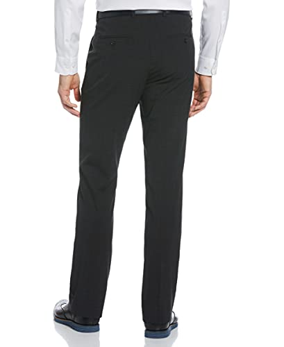 Perry Ellis Men's Slim Fit Windowpane Dress Pants #TOP24