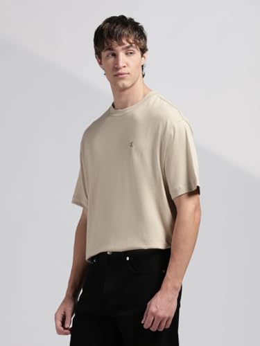 Image of Solid Relaxed fit Cotton t Shirt