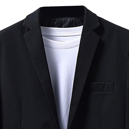 Men's Lightweight Solid Blazer Business Casual Regular Fit Suit Jacket Two Button Comfortable Stylish Sport Coat2