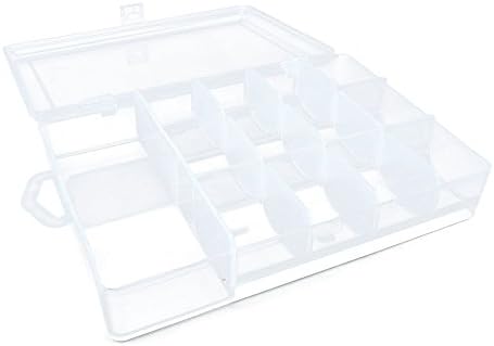 30 PCS Arts Crafts Sewing Organization Storage Transport Boxes Organizers Clear Beads Tackle Box Case 774GE