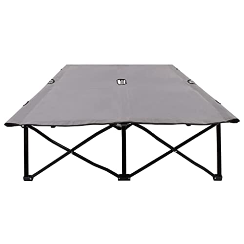 Lettino da campeggio, Lettino da campeggio matrimoniale in acciaio verniciato a polvere per balcone per terrazza