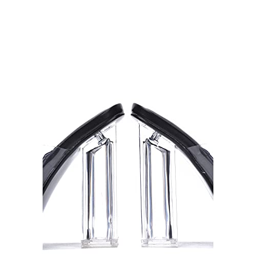 Pensy Square Toe Clear Block High Heels (Pensy)4