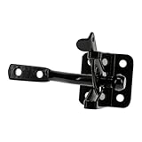 National Hardware Automatic Gate Latch, Black, 4 in Strike, Model N184-861, For Outswing Gates Doors Animal Pens