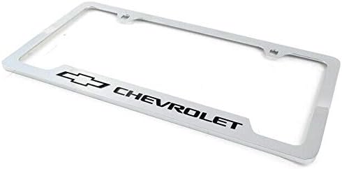 GMC OEM License Plate Frame Holder Chrome w/Black Universal Fit 19330379