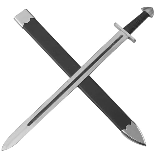 Armory Replicas™ Secrecy in Ruling Medieval Sword – 1095 High Carbon Steel Blade with Leather Wrapped Handle & Scabbard