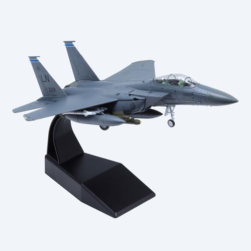 vdakyurm F-15 American Eagle Aircraft Model 1:100 Metal die-cast Fighter Jet Model for Collection and Gift