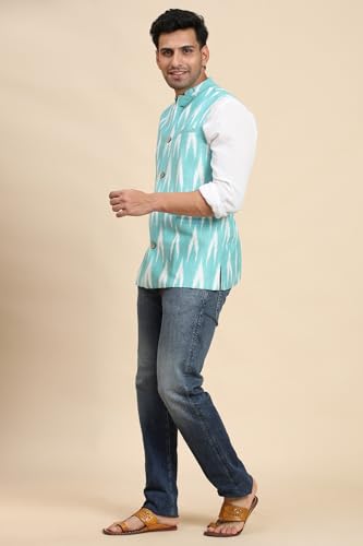 Image of SKAVIJ Men's Casual Nehru Jacket Business Vests Lightweight Waistcoat Slim Fit Suit Vest