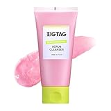 ZIGTAG 4-in-1 Konjac Jelly Face Cleanser – Gentle Daily Exfoliating, Deep Cleansing, Pore Care & Makeup Removal | Berry Smoothie Texture with Raspberry & Vitamin B+C+E Complex | Dermatologist-Tested