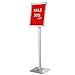 YIYO Sign Stand Poster Standï¼Œadjustable heavy duty pedestal Sign Holder Floor Standï¼Œaluminium frame floor standing for display 8.5*11 inchï¼ŒSilver (8.5*11 Silver)