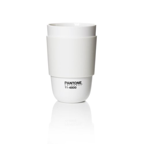 Pantone Universe Classic Cup with Silicone Band, Blanc de Blanc