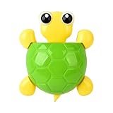 Feizikaw Estante de almacenamiento para cepillo de dientes de animales, tortuga, fuerte ventosa, cepillo de dientes y pasta de dientes, soporte de pared para baño (B, tamaño único)
