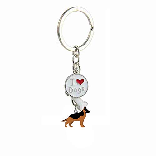 Aoxstno Lover Dog Keychain Dog ID Tags Love Pendant puppy Key-Ring for Great Gift for a Dog Lover Dog Condolences Gifts