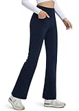 Pantalon élastique et micro-jambes : Ce pantalon de yoga à taille haute utilise une technologie de coupe 3D pour s'adapter aux courbes du corps, le matériau hautement élastique souligne votre taille, et la légère ceinture évasée apporte une touche de mode, offrant une excellente expérience visuelle.