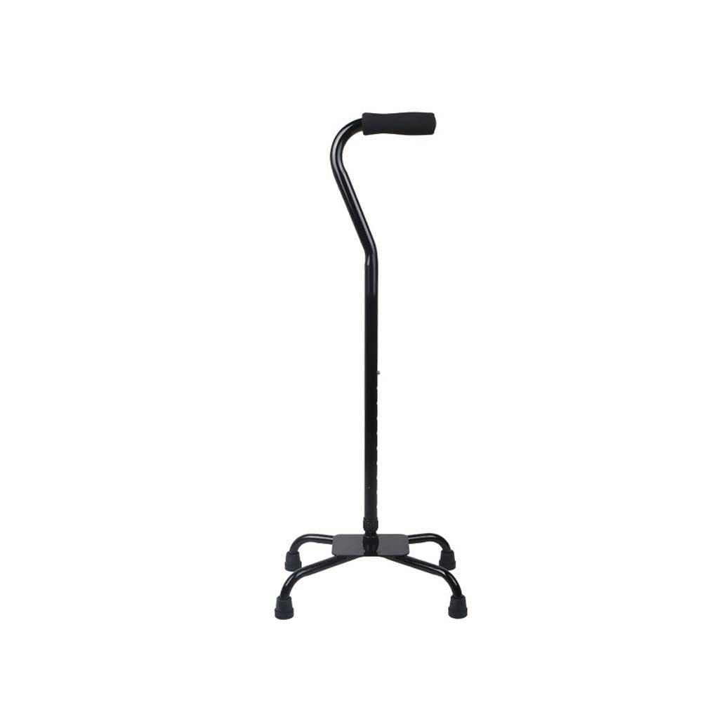 Muletas de Cuatro Patas de aleación de Aluminio for Ancianos Bastón telescópico Ajustable de Cuatro Esquinas for Ancianos