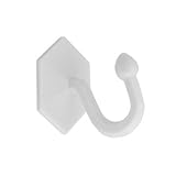 Cortina presilla adhesiva Bulk Hardware bh03774 cortina abrazaderas autoadhesivas color blanco 35 x 40 mm – (2 piezas)