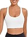 RUNNING GIRL Sports Bras for Women 3 Pack,Running Sports Bra for Women High Support with Removable Pads(3012_Black+Grey+White_M)
