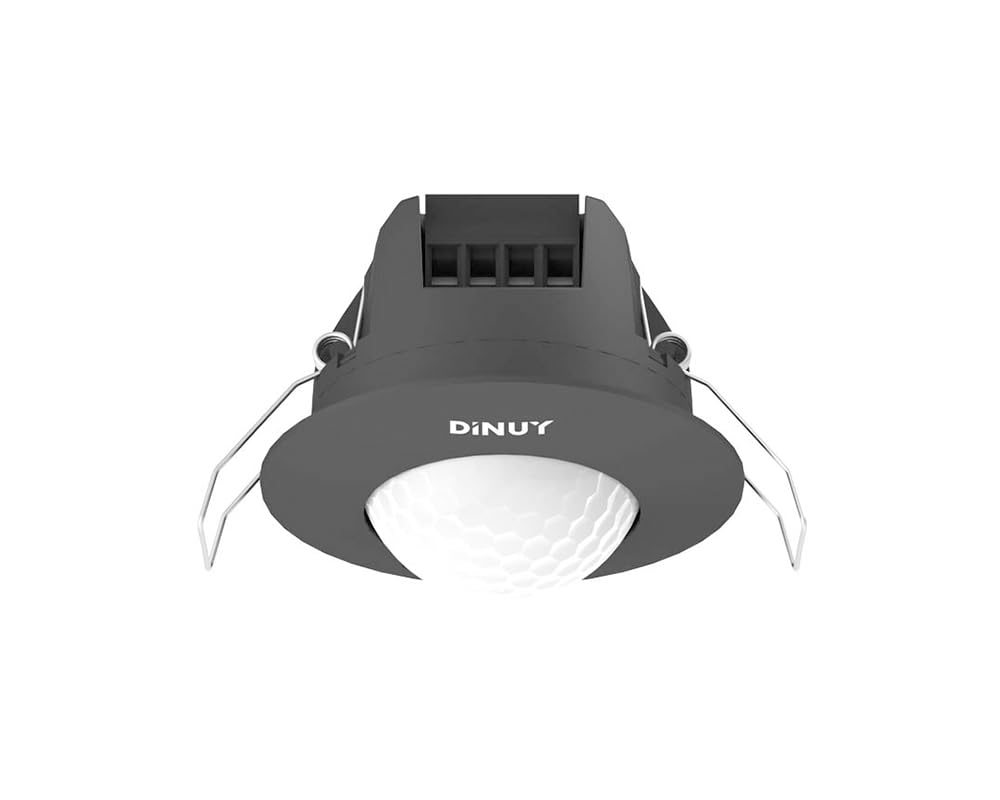 Détecteur encastrable au plafond Bluetooth 360º (3000W 2000lm 230V) IP40 Ø8x6,3x6,3cm coloris noir