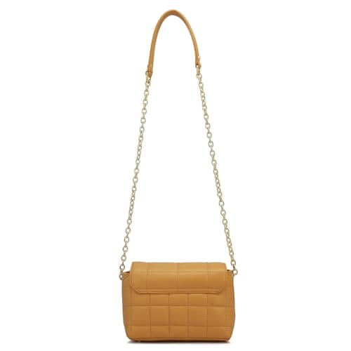 Image of Da Milano Women's Leather Sling Bag - Apricot