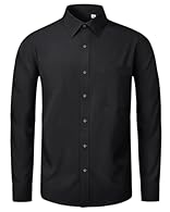 Stretch Fabric: J.VER mens shirts is made of stretch fabric, which is soft and allows you to switch freely between business commutes and casual life, ensuring all-day freedom of movement and comfortable wear Regular fit: The mens button down shirt fe...