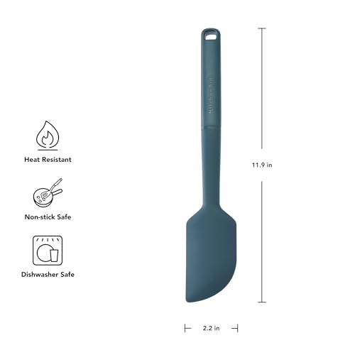 Spatule grattoir KitchenAid ustensile silicone premium noir - 3