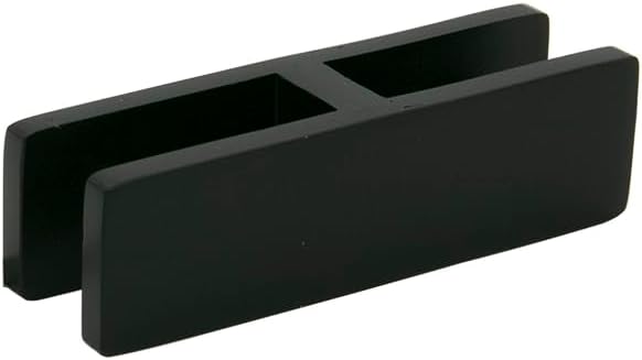 FHC SC180MB Matte Black Stabilizing Glass Clamp 180 Degree Glass-to-Glass 1/2"-9/16" Glass