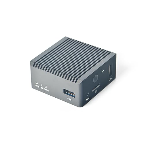 Image of Nanopi R2S Plus Wireless Mini Computer Router OpenWRT, Rockchip RK3328 Soc ,DDR4 1GB RAM 32GB eMMC, with Dual Gbps Ethernet M.2 WiFi Module Slot for Smart Home Office Gateway, Support Debian Ubuntu