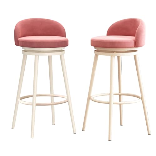 Tabouret de bar 65cm confortable avec dossier pour mal de dos