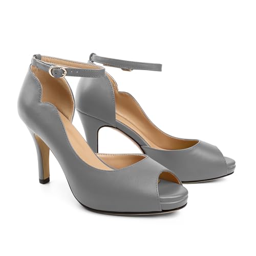 Image of AUMOTED High Heels Pumps Platforms Shoes for Party Daily 3.4 inch Dressy Pumps