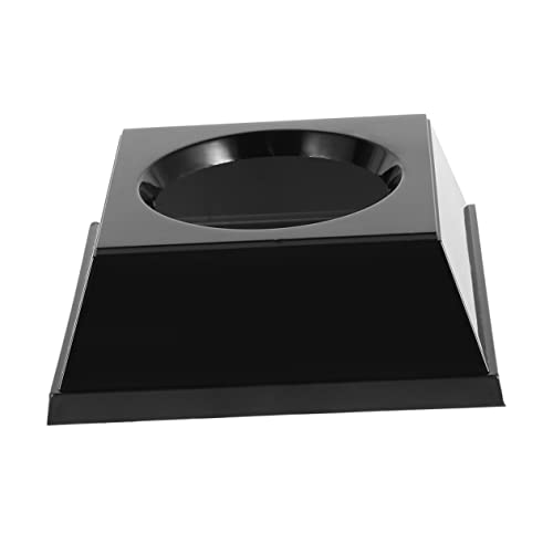 WOONEKY 1pc Durable Plastic Ball Storage Rack Holder for Basketball Soccer Volleyball Simple Display for Home Office Garage School Shop Black