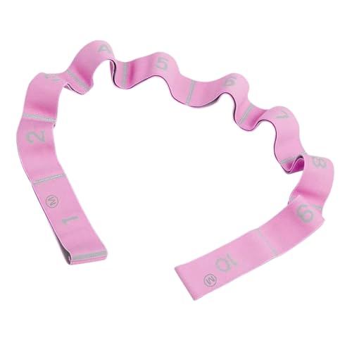 Correa de yoga con trabillas, banda de resistencia, 10 trabillas, cinturón elástico para ejercicios en casa, estiramientos, flexibilidad, pilates, yoga, gimnasia, entrenamiento