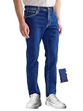 ✅ DESIGN CLASSICO: Jeans a 5 tasche con gamba dritta e vita alta, perfetto per un look versatile sia casual che semi-formale.