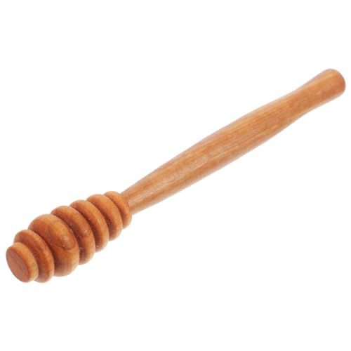 HOLIDYOYO Wooden Honey Stirrer Stick Reusable for Kitchen Honey Dier Stirring Rod