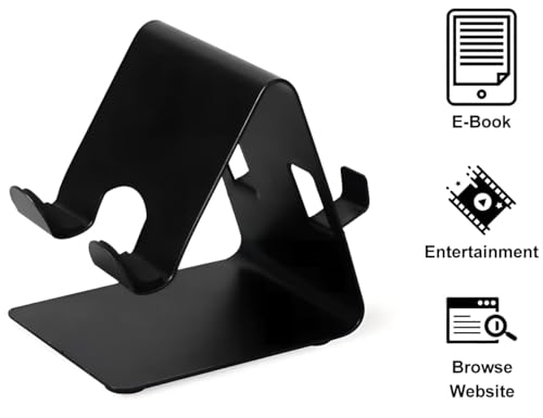Image of Two Sided Black Metal Mobile Stand (Pack of 2) (2)