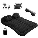 Tosoky 車中泊マット 車載エアーベッド 後部座席ベッド 電動エアーベッド エアーマット カーマットレス ギャップパッド ベッド 車用品 折畳み式 車中泊 便利グッズ キャンプ用品 ウトドア 電気ポンプ 枕つき 収納袋付 仮眠 旅行用 自宅用 旅行用車用 SUV MPV ブラック
