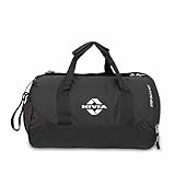 NIVIA Beast Gym Bag-4 Polyester/Unisex Gym Bags/Shoulder Bag for Men & Women with Separate Shoes Compartment/Carry Gym Accessories/Fitness Bag/Sports & Travel Bag/Sports Kit (Black)