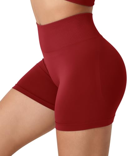 TAYOEA Short de Sport pour Femme Effet Push-up Idéal pour Le Fitness Et Le Yoga Short de Gym sans Coutures Effet Push-up Idéal pour Le Cyclisme Et Le Yoga – vue 5
