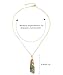 Wovanoo Nature Stone Necklaces for Women Boho Gemstone Pendant Necklace 18K Gold Chain Necklaces Colorful Gold