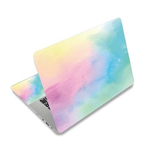 Protège-écran en vinyle pour ordinateur portable ToLuLu anti-rayure motif aquarelle