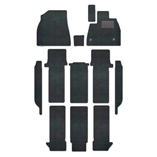 Hotfield トヨタ 互換品 新型対応 ノア ヴォクシー 90系 2025年9月〜対応 フロアマット+ステップマット 形状02 7人乗/ガソリン/コンソールボックス:有(ガソリン車) プレーングレー