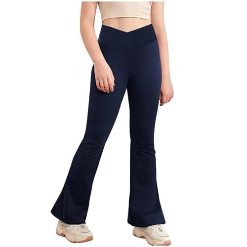 Bell Bottoms for Girls Flare Leggings High Waisted Bootcut Yoga Pants Teen Kids Teens Gym Active Dance Trousers3