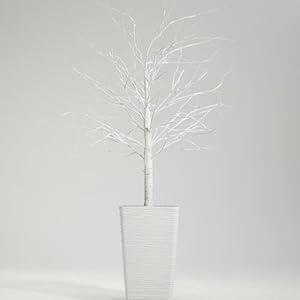 KOL 6FT 2-Pack Artificial Lighted Birch Tree, 200 Warm White Fairy LED Lights, Indoor Outdoor Home Garden Party Wedding Thanksgiving Christmas Decor, Realistic Dense Faux Plant with Remote Control KOL 6FT 2 Pack Artificial Lighted Birch Tree 200 Warm White Fairy LED Lights Indoor Outdoor Home Garden Party Wedding Thanksgiving Christmas Decor Realistic Dense Faux Plant with Remote Control