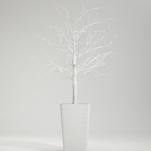 KOL-6FT-2-Pack-Artificial-Lighted-Birch-Tree-200-Warm-White-Fairy-LED-Lights-Indoor-Outdoor-Home-Garden-Party-Wedding-Thanksgiving-Christmas-Decor-Realistic-Dense-Faux-Plant-with-Remote-Control KOL 6FT 2 Pack Artificial Lighted Birch Tree 200 Warm White Fairy LED Lights Indoor Outdoor Home Garden Party Wedding Thanksgiving Christmas Decor Realistic Dense Faux Plant with Remote Control