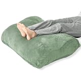 アシモッチ® 正規品 『整体師に聞いた理想的な 足枕 』 就寝用 反り腰 ワイドサイズ【カバー洗える/本体丸洗い可能】 プレゼント 【オーダーメイド高さ調整/補充綿付き】(エレガントグリーン)