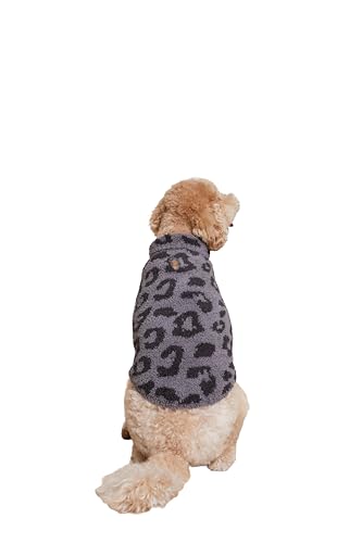 Accessoires pour chien de luxe Barefoot Dreams pull CozyChic graphite carbone taille G
